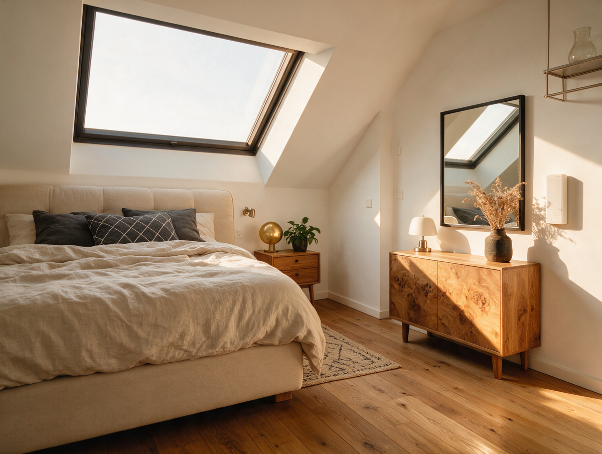 Aménager une chambre sous les combles : bien utiliser les pentes