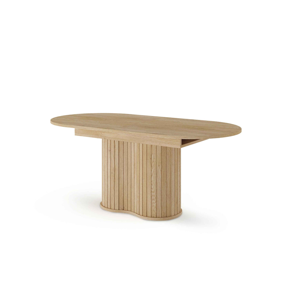 Llovia Extendable Dining Table 180–220x76 cm, Modern Style – angled view | Pillovely