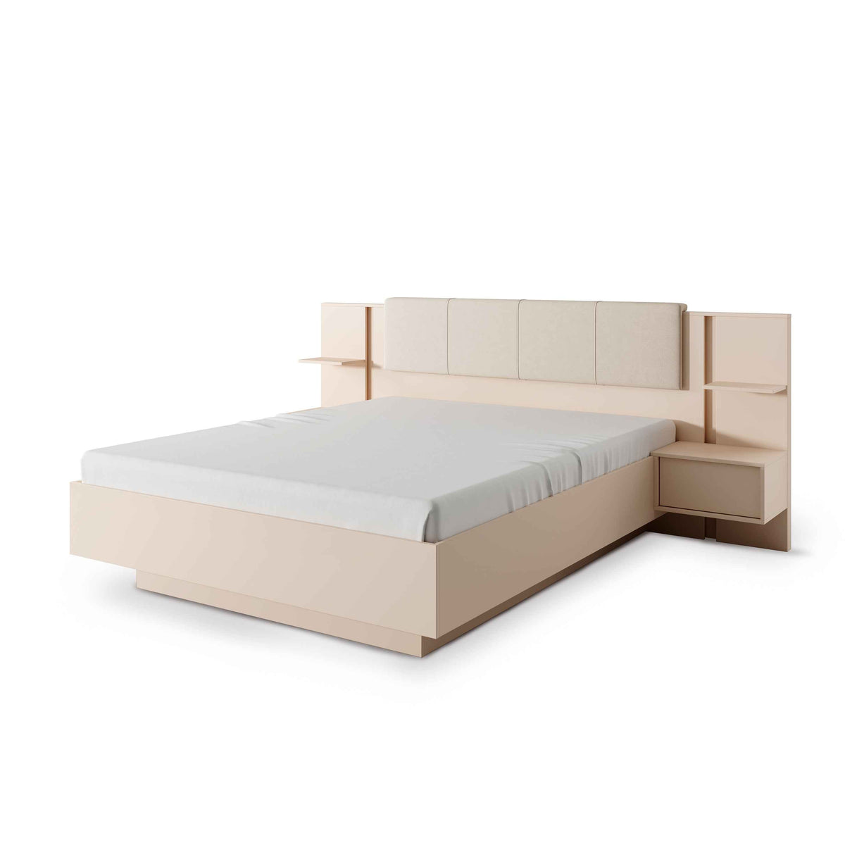 Dust Upholstered Ottoman Bed with Storage, Glamour Style – NO