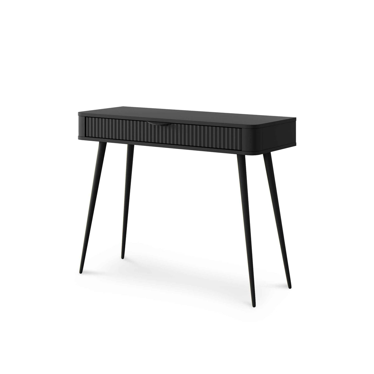 Laanti Dressing Table with Drawer 100x78 cm, Modern Style – Black