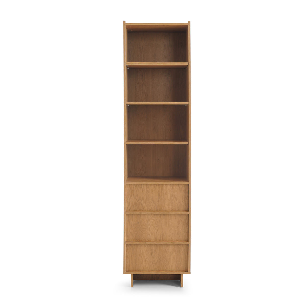 Kiyro Tall Bookcase 50x201, Japandi Style – front view