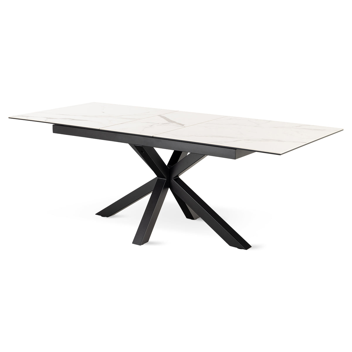 Lorrins Extendable Dining Table 168–210x76 cm, Modern Style – angled view