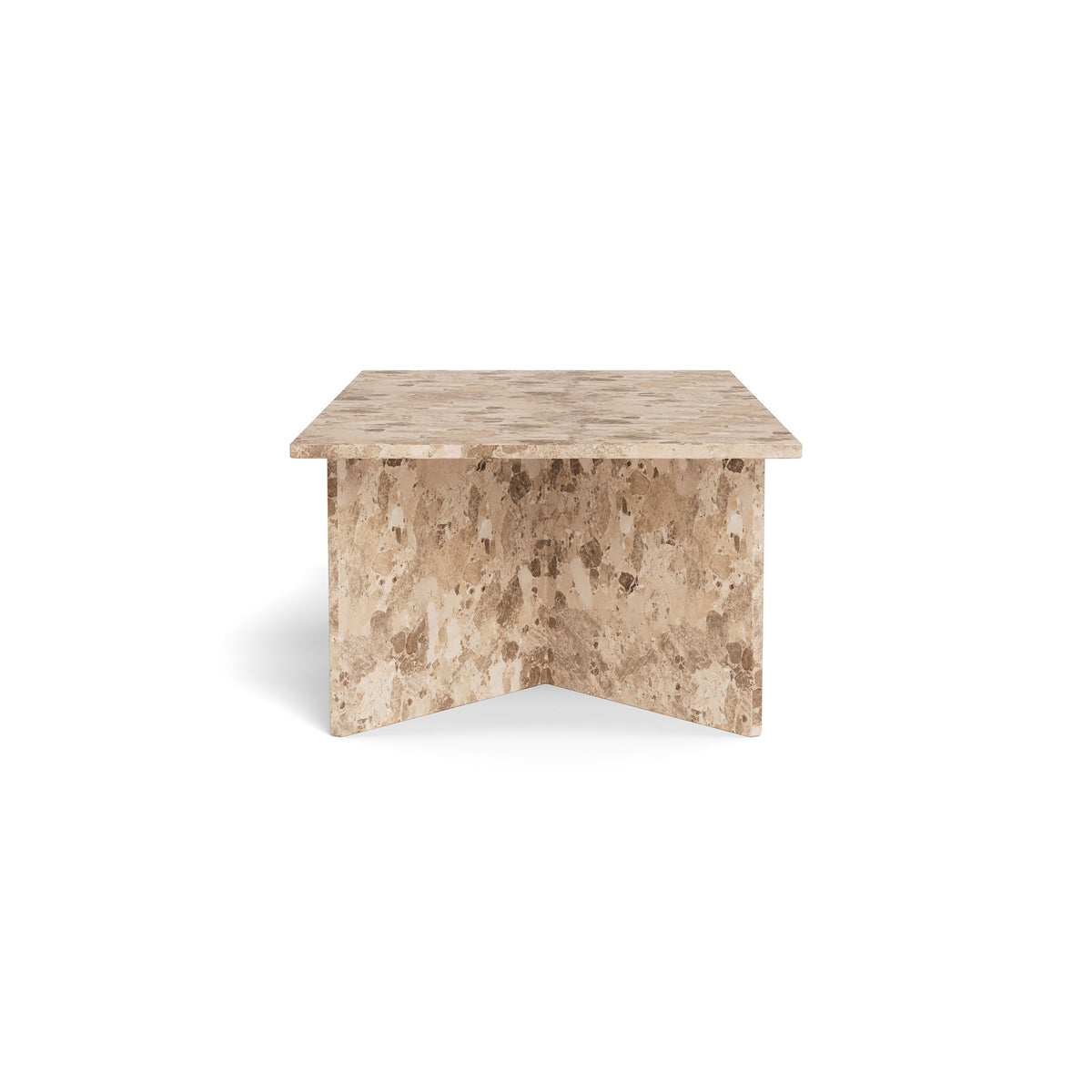 Stolik kawowy Plaris 140x42 w stylu eleganckim – widok z boku