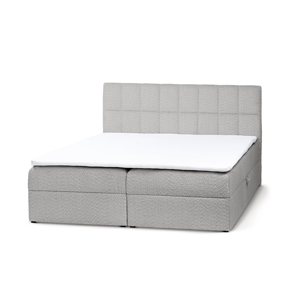 Bazy Continental Divan Bed with Storage, Glamour Style – Steel Dust (ABRIAMO 06), 200