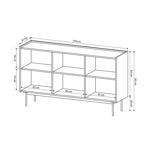Komoda Bema 144x83 w stylu nowoczesnym – zdjęcie 11
