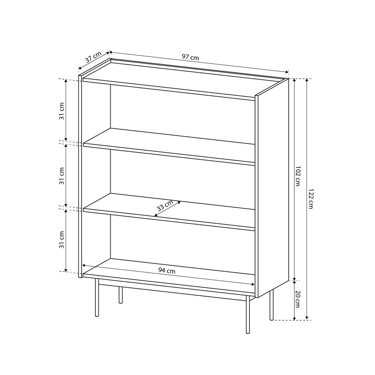 Komoda Bema 97x122 w stylu nowoczesnym – zdjęcie 11