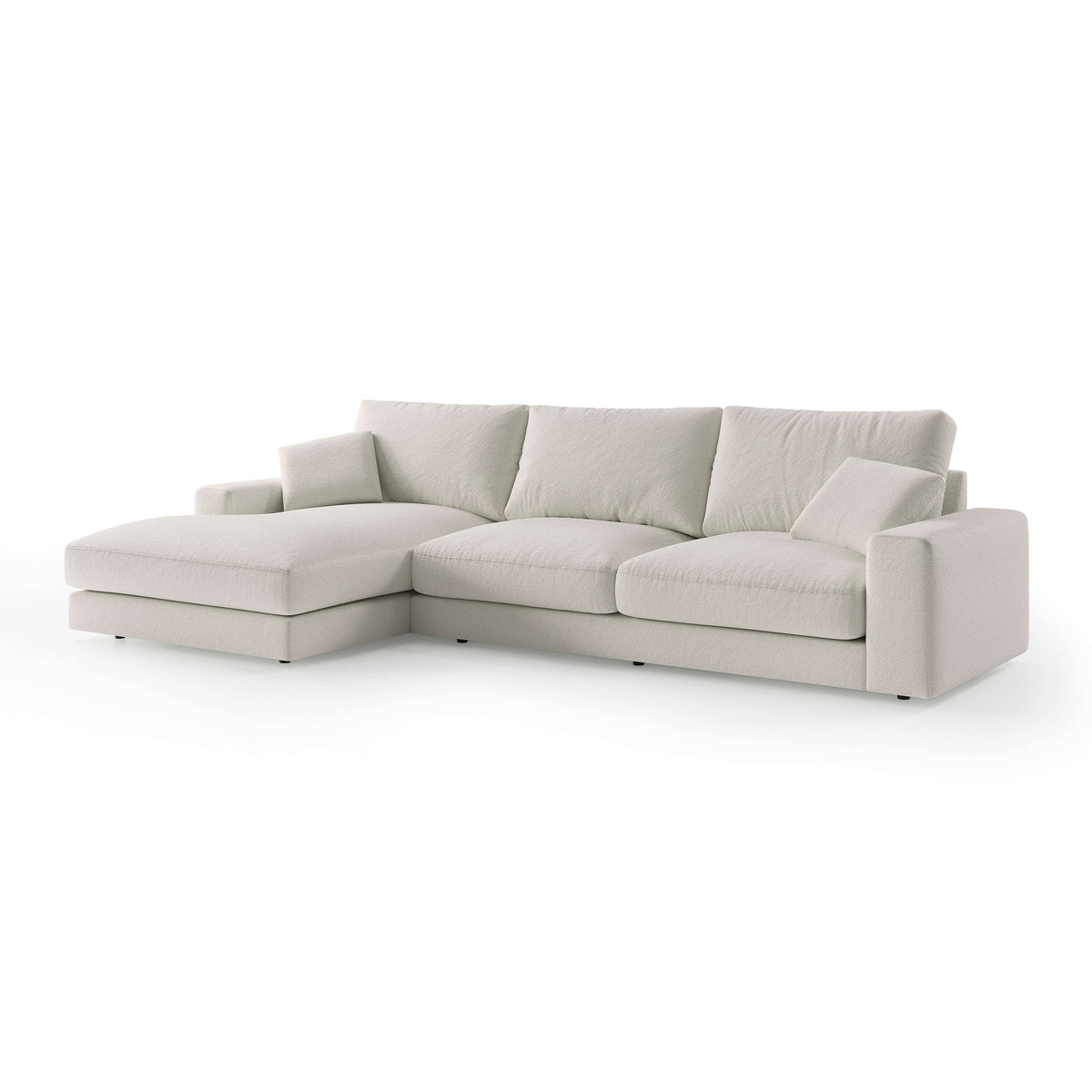 Harvesty 4–5 Seater Premium Corner Sofa, Minimalist Style – angled view, right-hand version | Pillovely