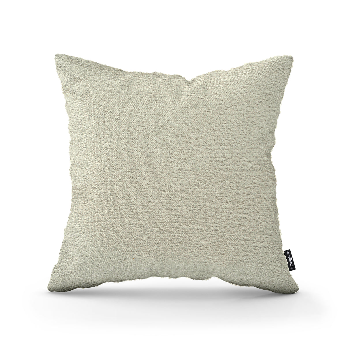 Lamb Decorative Cushion 45x45 cm, Scandinavian and Japandi Style, Coral Fabric – Linen Beige (CORAL 15)
