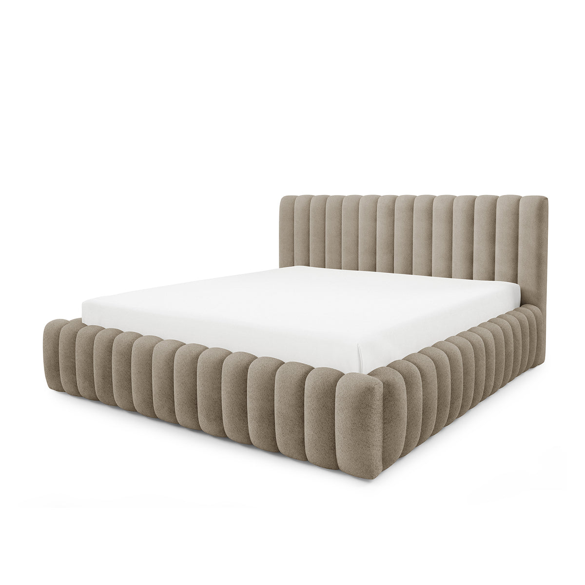 Łóżko tapicerowane Pastel z pojemnikiem w stylu modern soft, tkanina Coral – zdjęcie 7