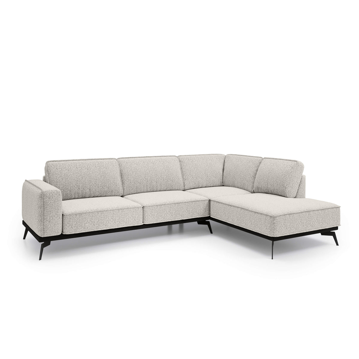 Rosalia Premium Corner Sofa 293 cm, Modern Style – Right-Sided, Cream Taupe (ARAGON 03)