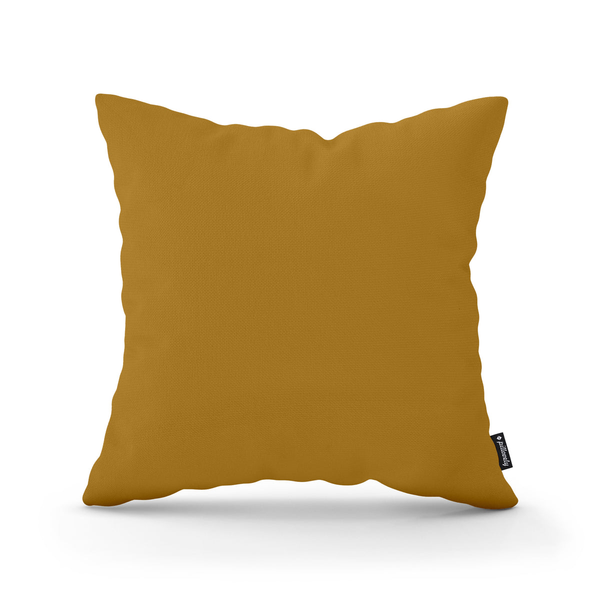Smooth Decorative Cushion 45x45 cm, Minimalist Style – Golden Amber (KRONOS 01)