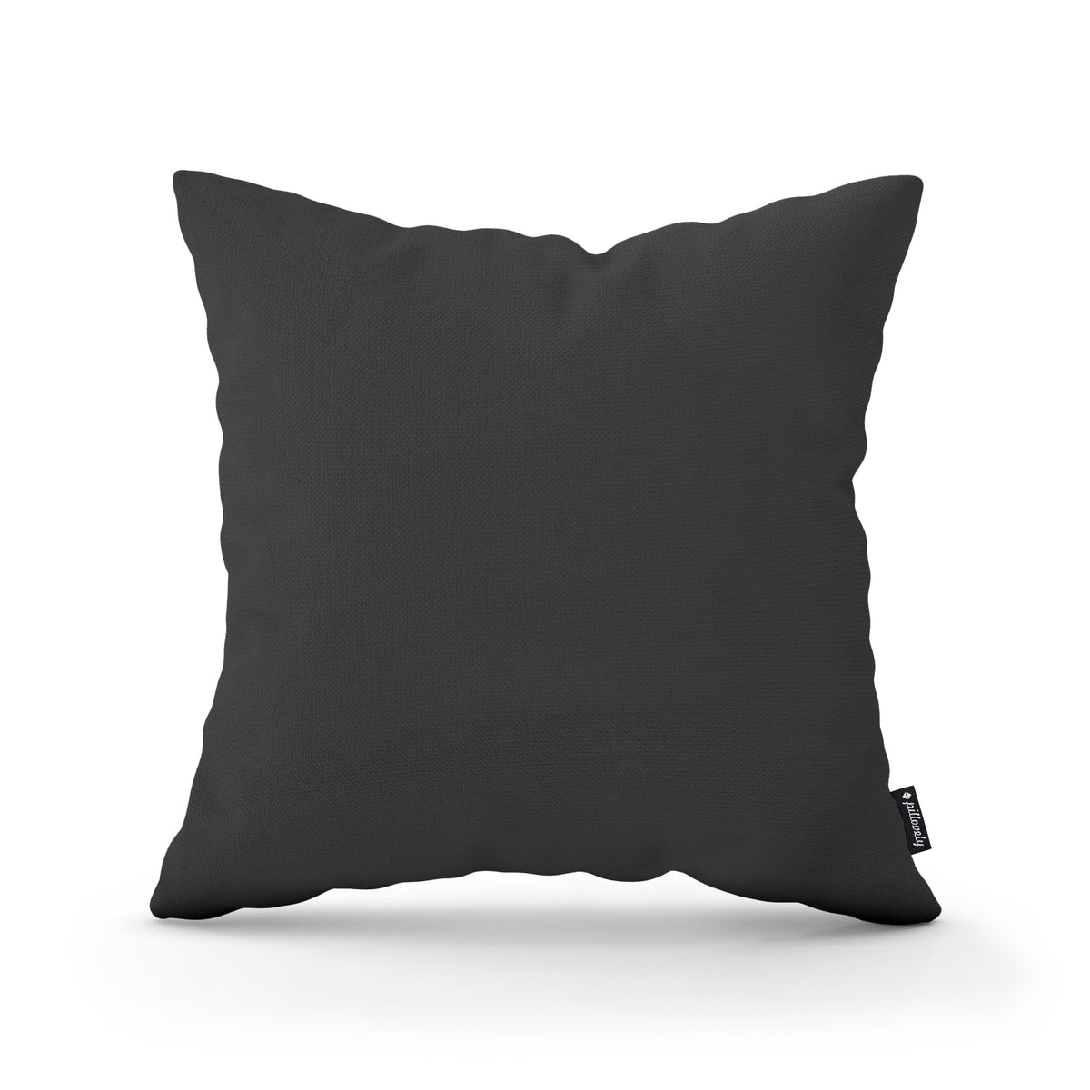 Smooth Decorative Cushion 45x45 cm, Minimalist Style – Basalt Ash (KRONOS 34)