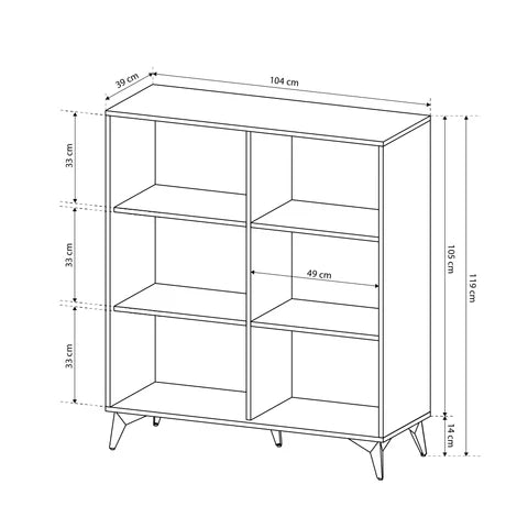 Komoda Nirwana 104x119 w stylu loftowym – zdjęcie 4