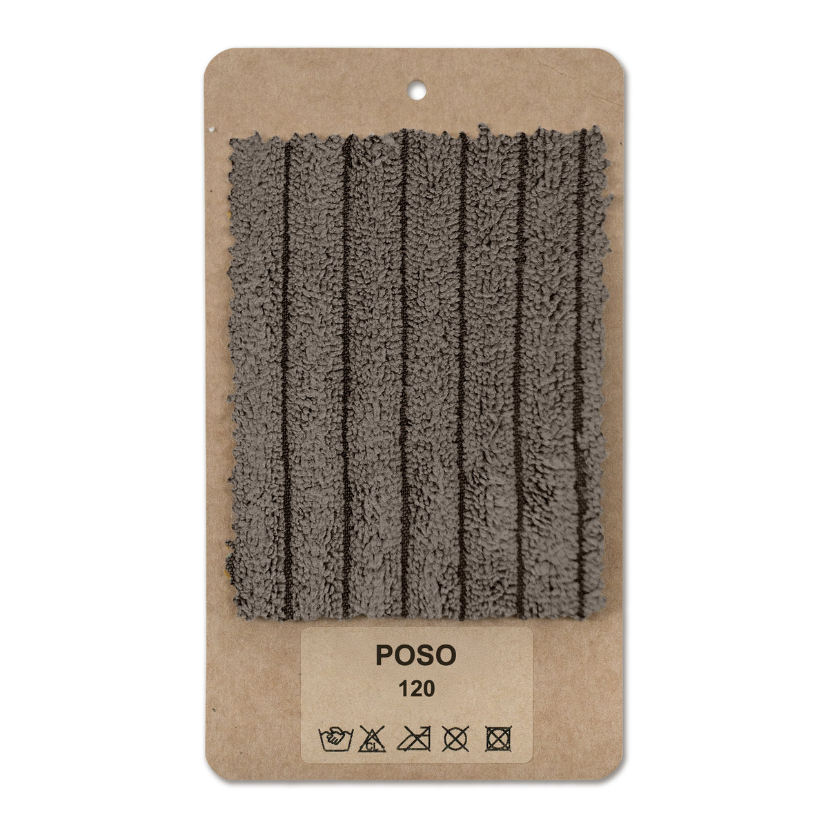 Fabric sample Corduroy Brown Graphite (POSO 120)