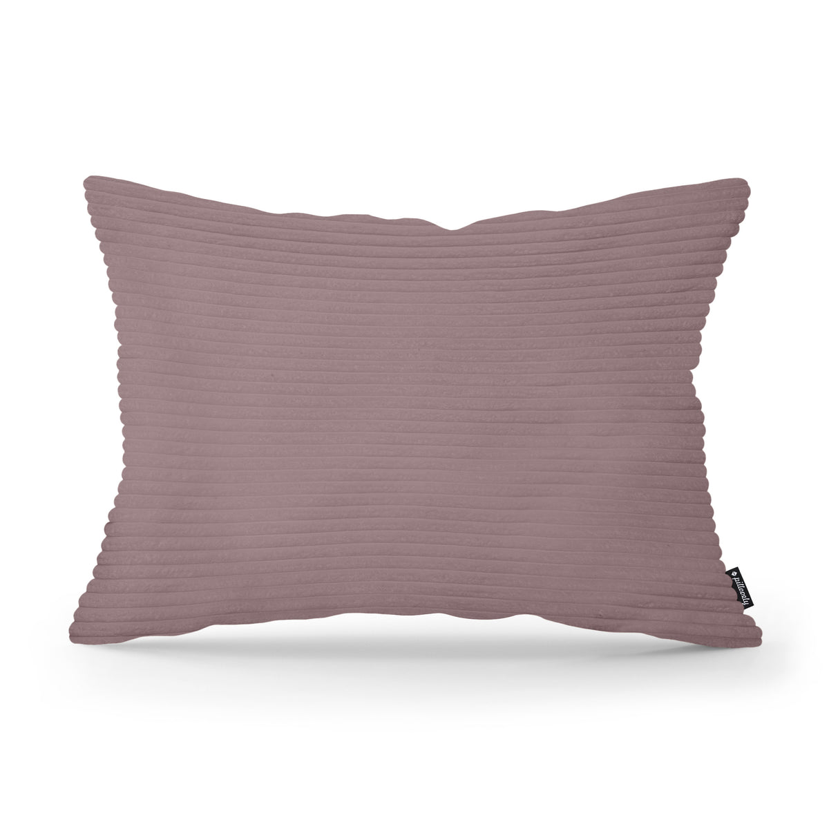 Poduszka dekoracyjna 40×55 cm w stylu vintage | Szeroki Sztruks Przykurzony Różany Brąz (POSO 130)