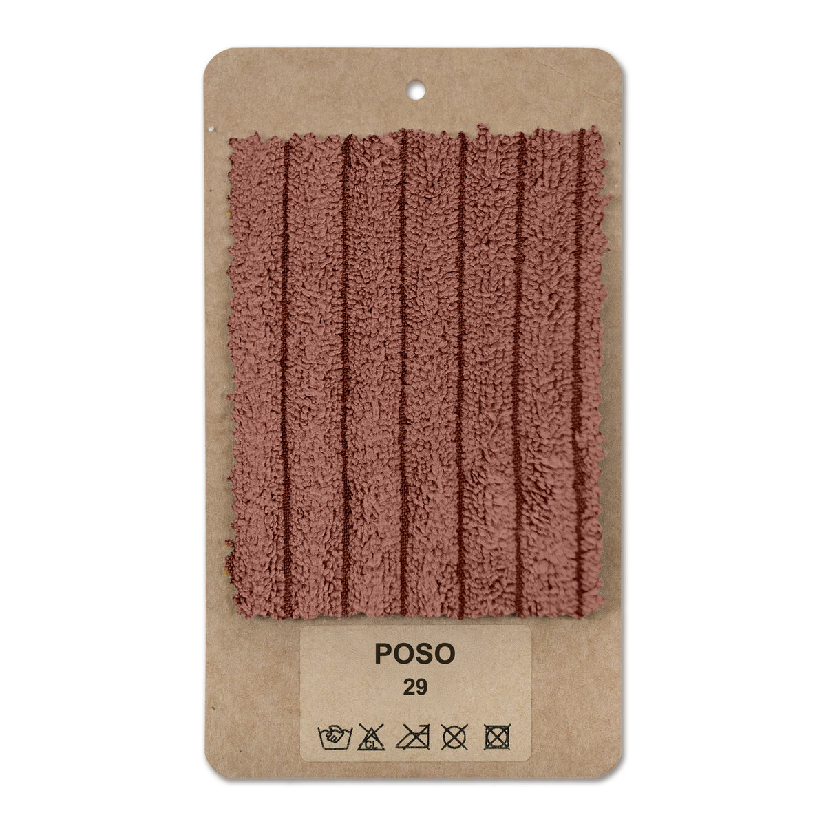 Fabric sample Corduroy Brick Warmth (POSO 29)