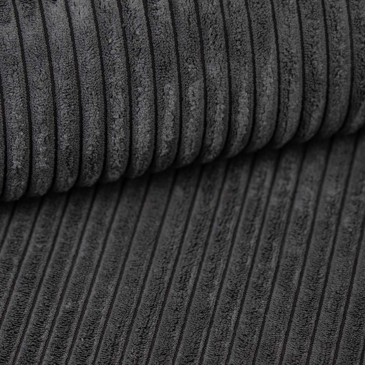 Fabric sample Corduroy Anthracite (POSO 34)