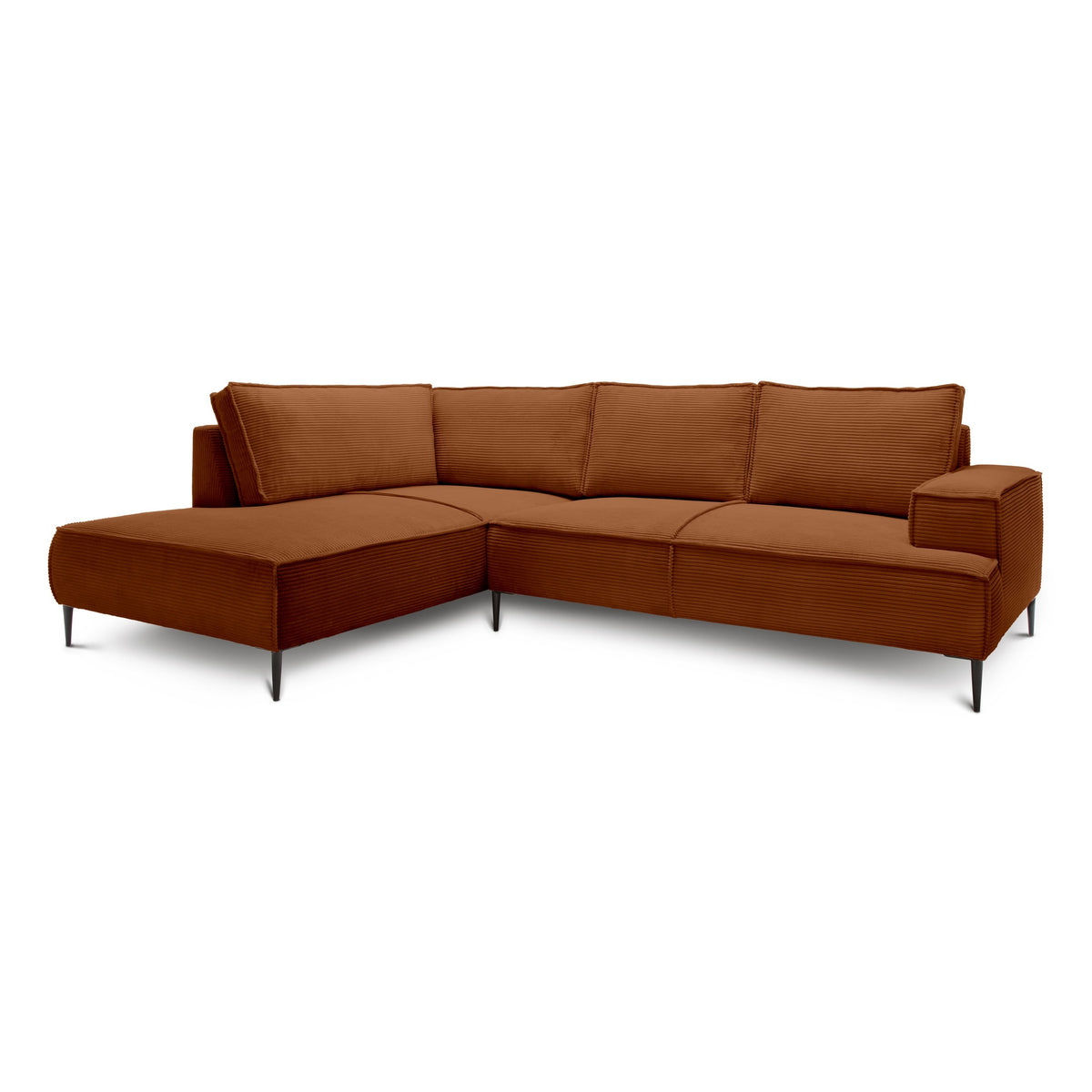 May 4 Seater Corner Sofa 275 cm – Mahogany (POSO 40), Left-hand facing