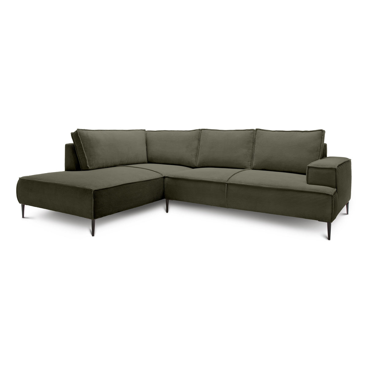 May 4 Seater Corner Sofa 275 cm – Green Oak (POSO 46), Left-hand facing