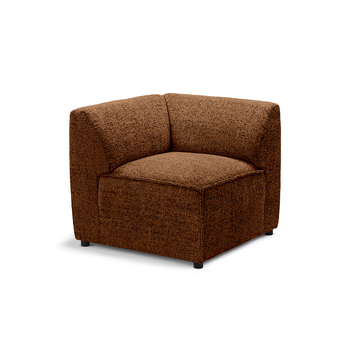 BRICK Modular Sofa Module M Right – Walnut Matte (BELLA 40)