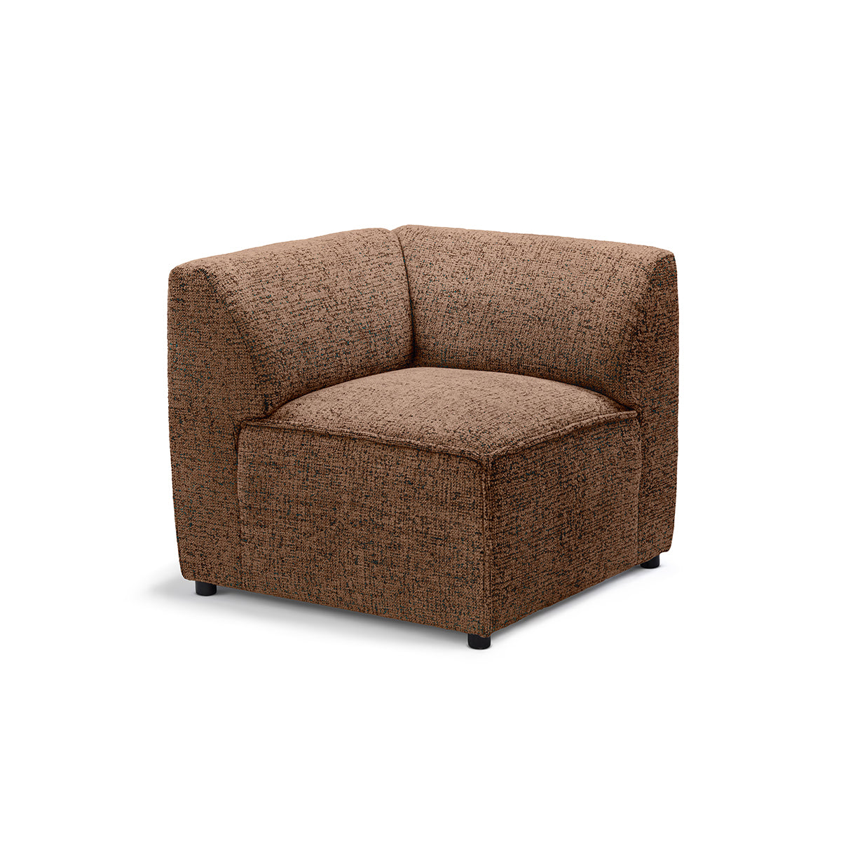 BRICK Modular Sofa Module M Right – Cinnamon Oak (BELLA 70)