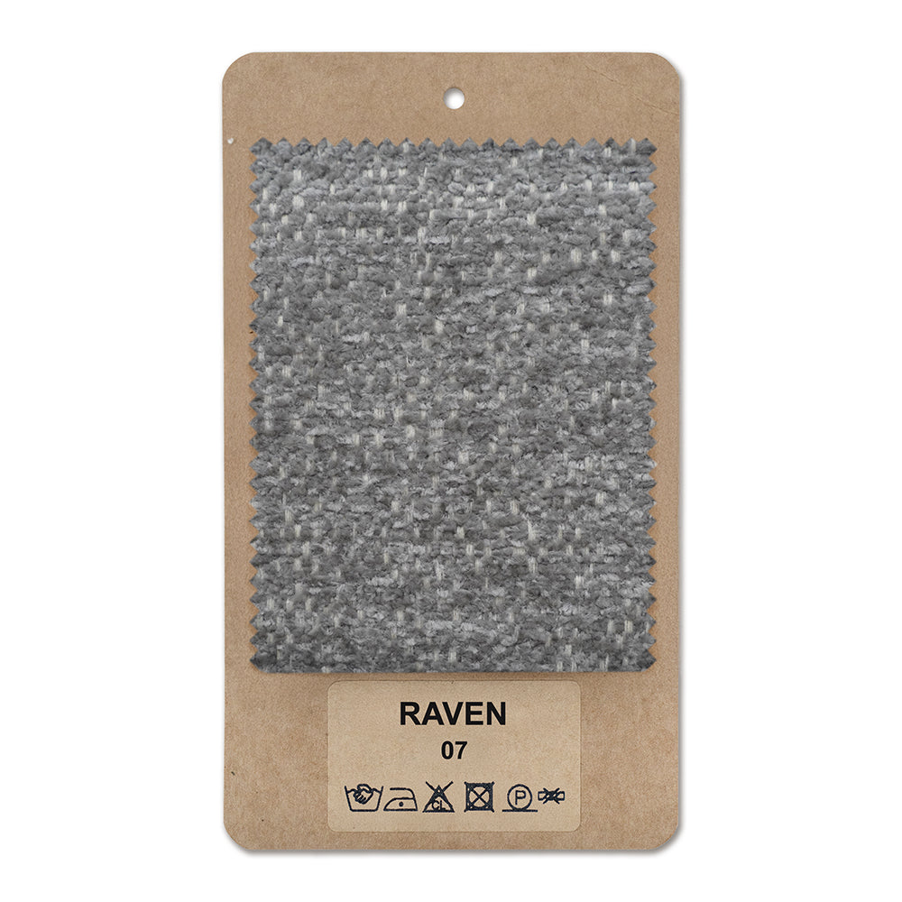 Fabric sample RAVEN Black Velvet (RAVEN 07)
