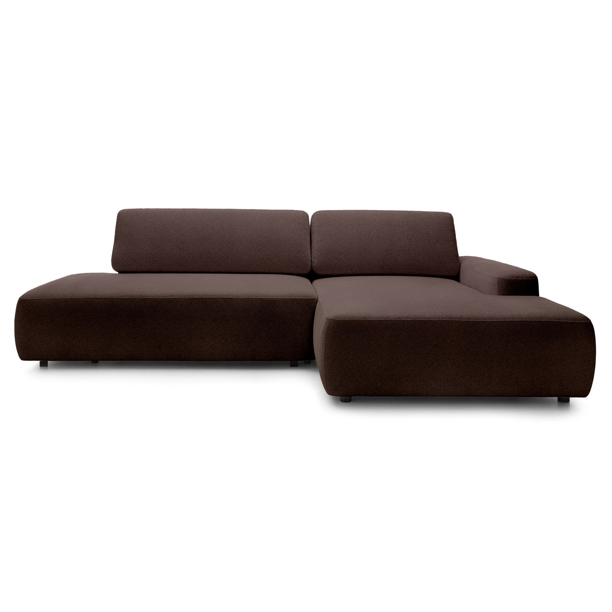 Bamby 4 Seater Corner Sofa Bed 125x210, Japandi Style – Right-hand, Oak Bark (RAVEN 45)