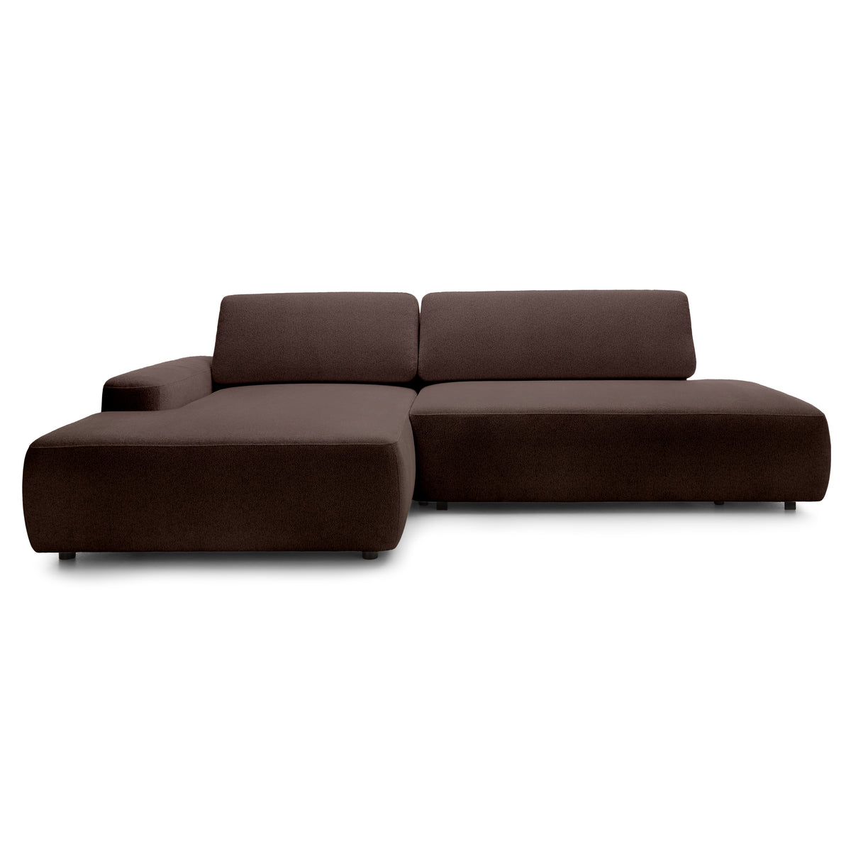 Bamby 4 Seater Corner Sofa Bed 125x210, Japandi Style – Left-hand, Oak Bark (RAVEN 45)