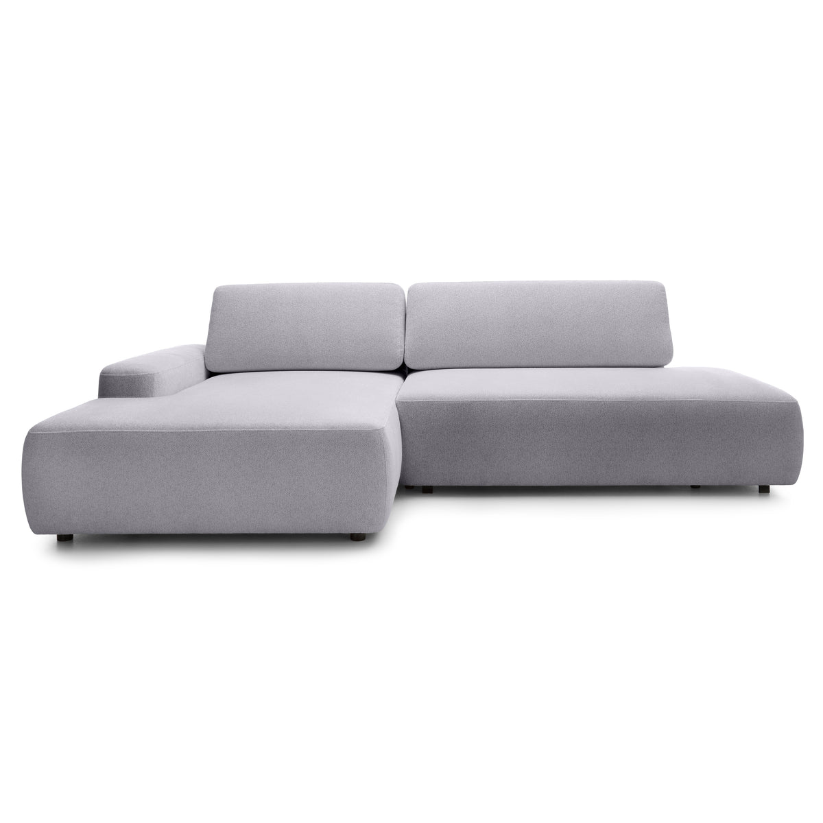 Bamby 4 Seater Corner Sofa Bed 125x210, Japandi Style – Left-hand, Gray Opal (RAVEN 06)