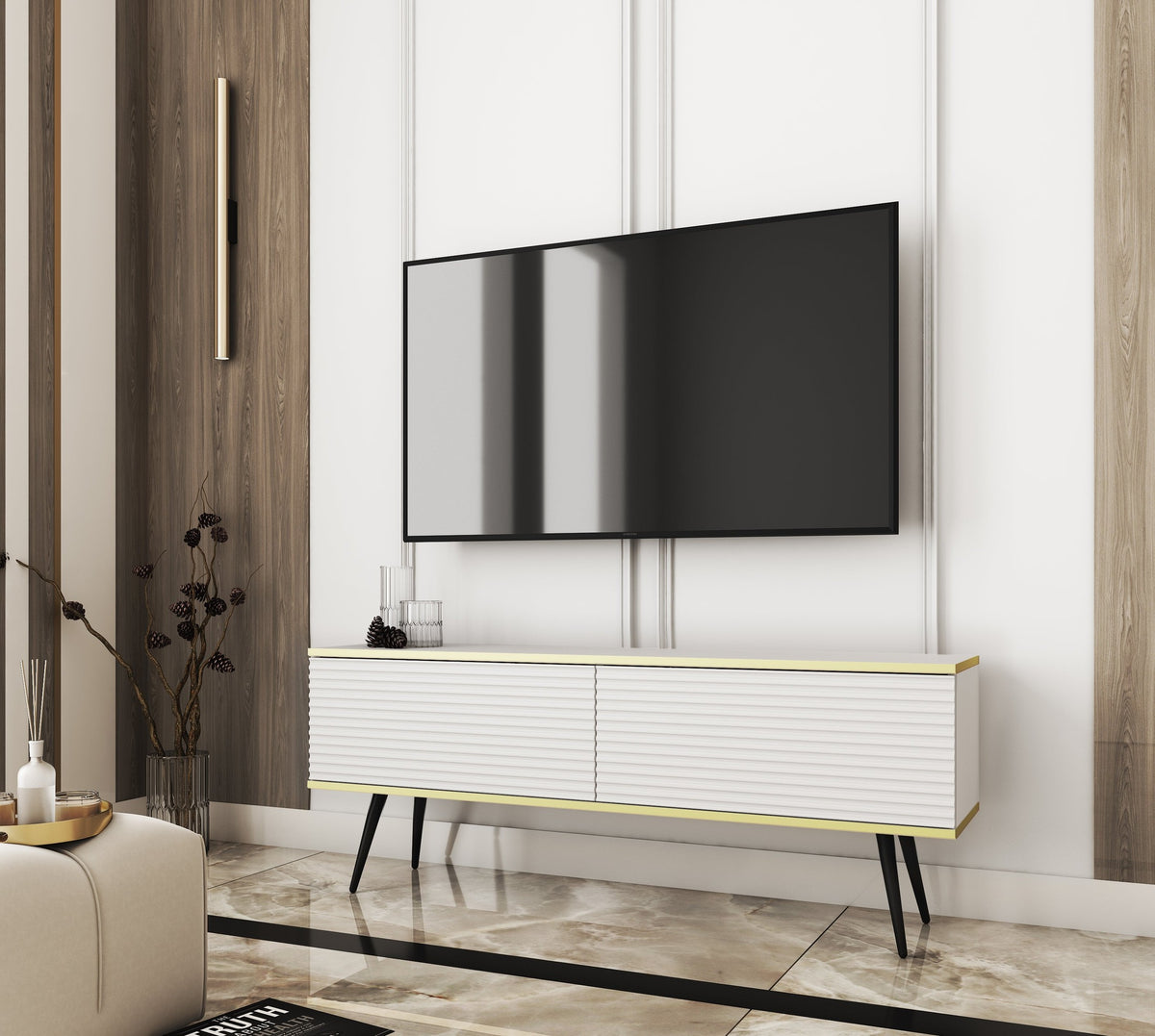 Meva TV Unit 135x30, Modern Style – photo 13