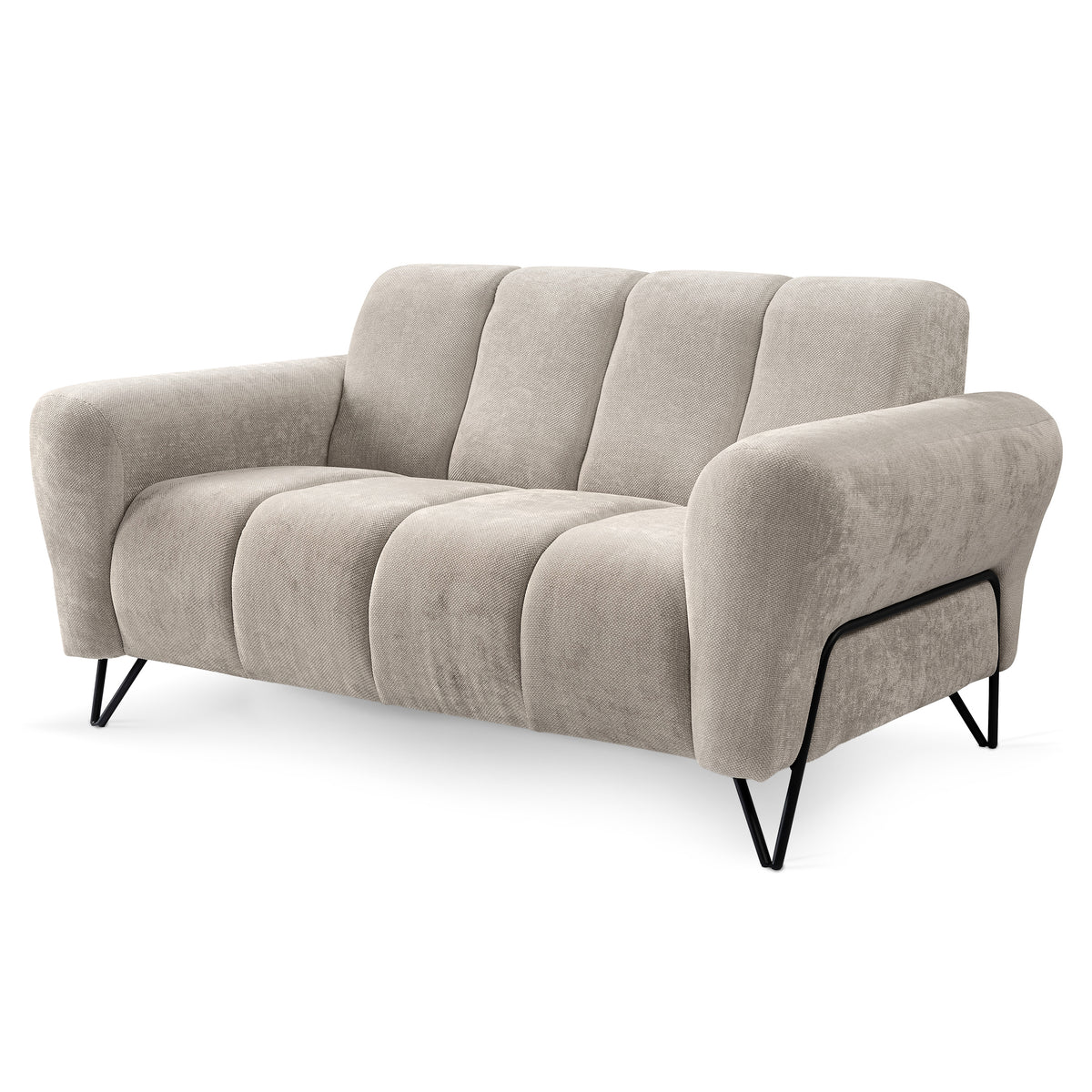 Nellia 2 Seater Sofa for Living Room, Soft Style, Storm Fabric – main photo | Pillovely