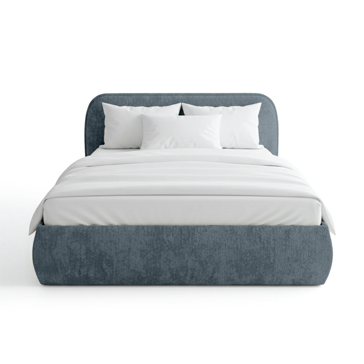 Eterial Upholstered Ottoman Bed with Storage, Soft Modern Style – photo 9