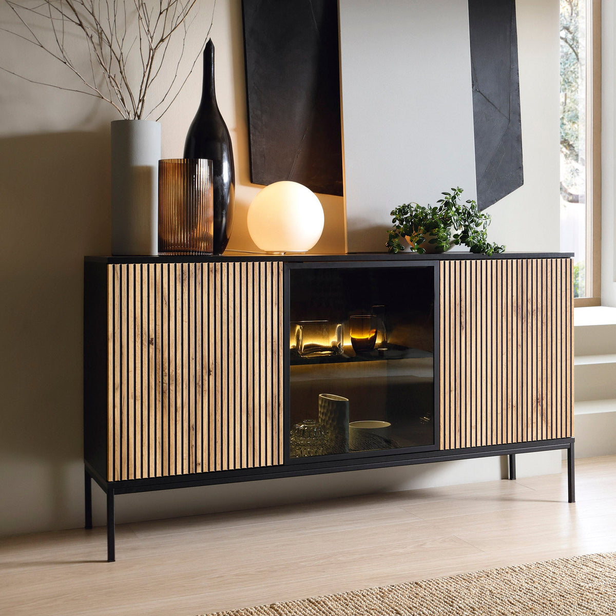Lampy Sideboard with Doors 154x83, Loft Style – photo 2