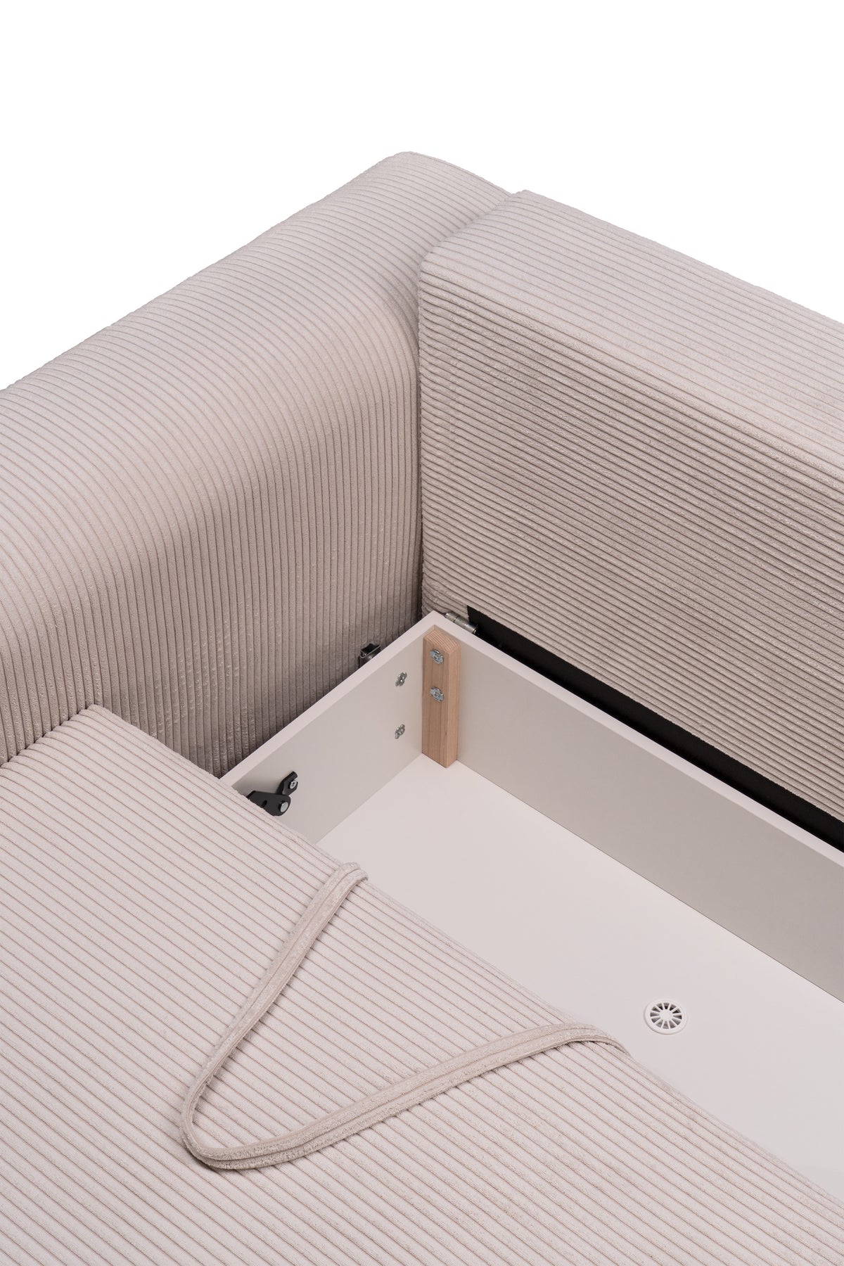 Sofa Zoria z funkcją spania 145 × 203 z pojemnikiem w stylu nowoczesnym – zdjęcie 9