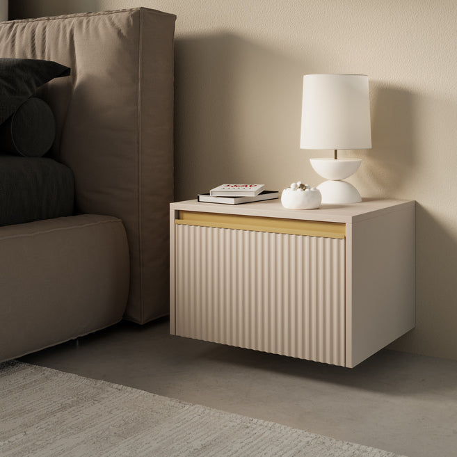 Westa Bedside Table 54x42 cm, Glamour Style – photo 2