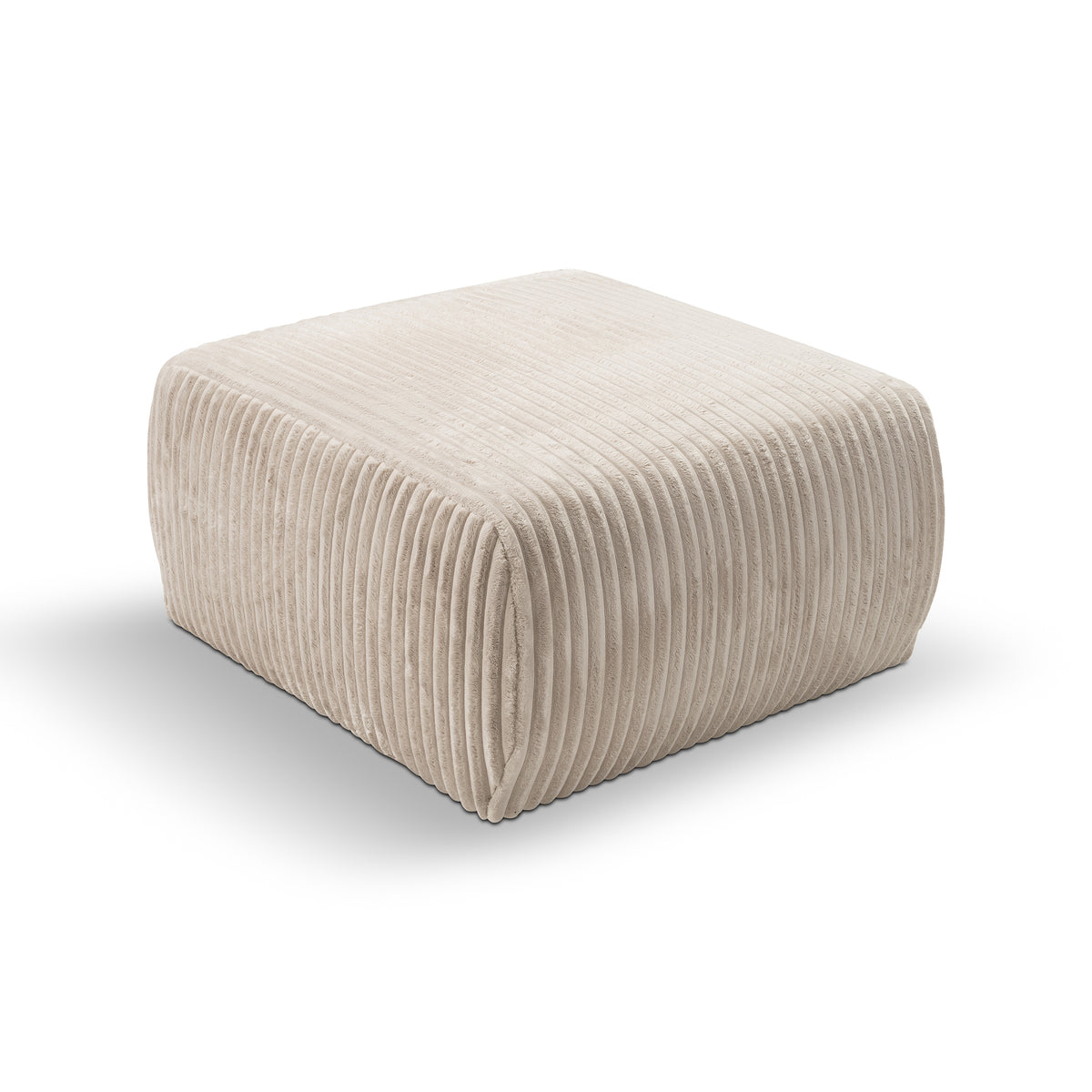 Pufa tapicerowana 82x41 w stylu vintage | ALLORO Pudrowa Perła (TILIA 01)