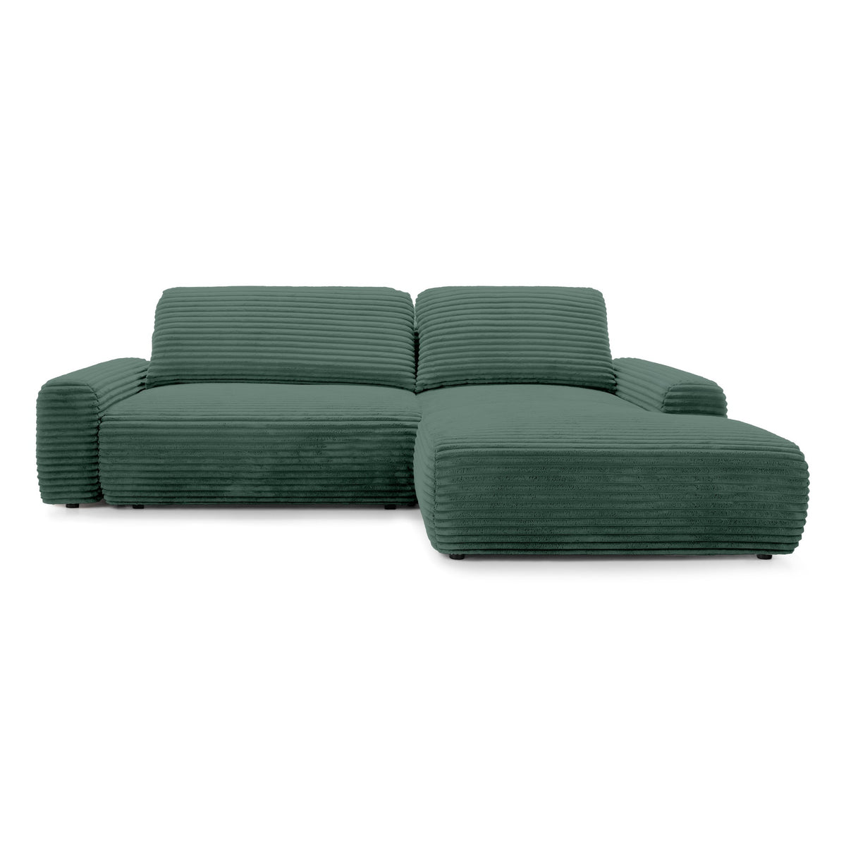 Dori Corner Sofa Bed with Storage 125x200, Modern Style – Right-sided, Fern Shadow (TILIA 39)