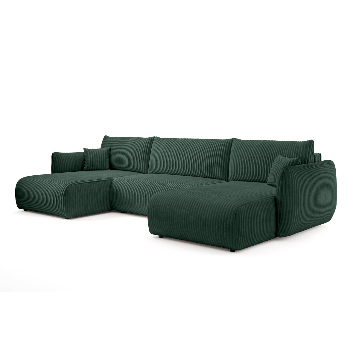 Narożnik U z funkcją spania o powierzchni 145x302 w stylu vintage | ALLORO Cień Paproci (TILIA 39)