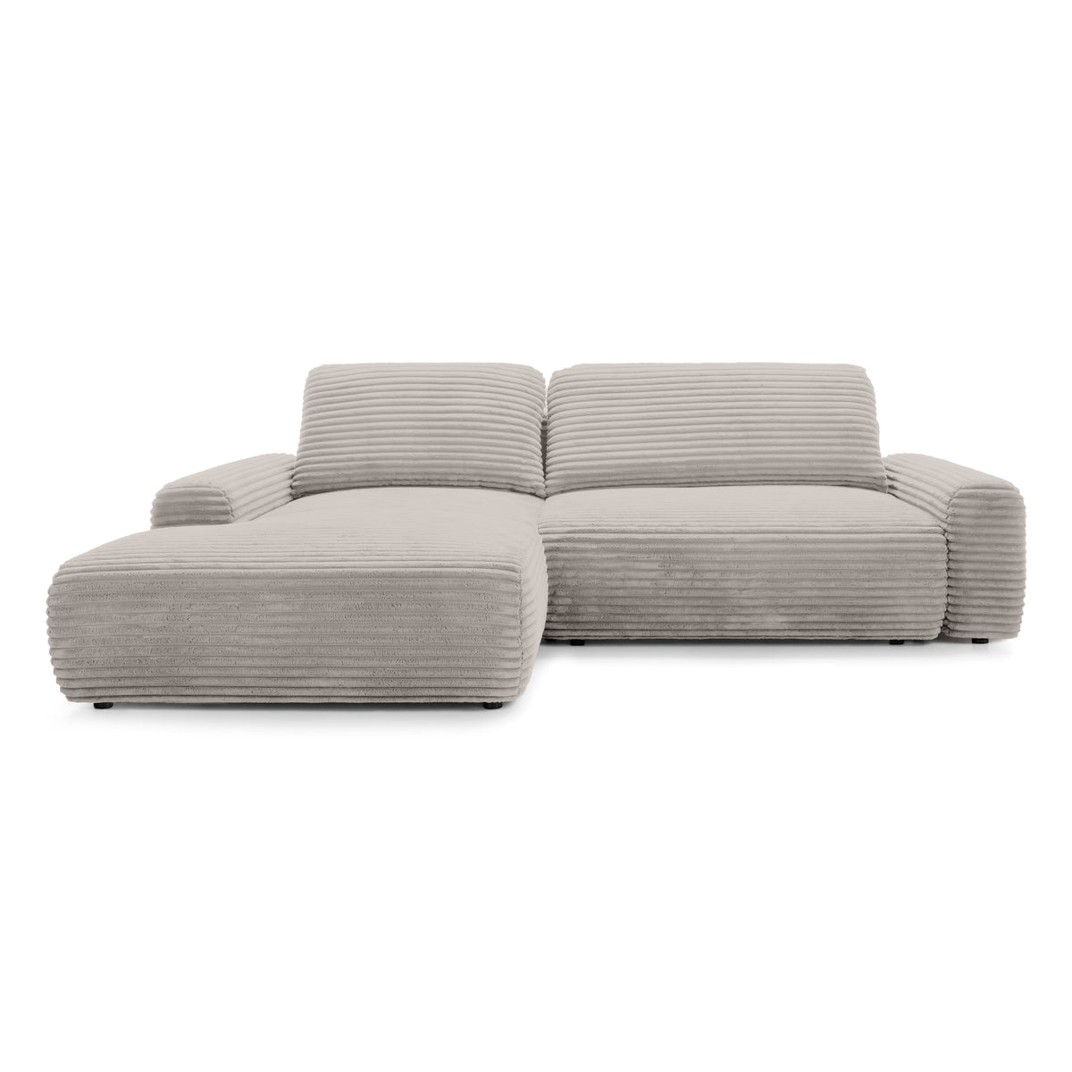 Dori Corner Sofa Bed with Storage 125x200, Modern Style – Left-sided, Mulberry Ash (TILIA 83)