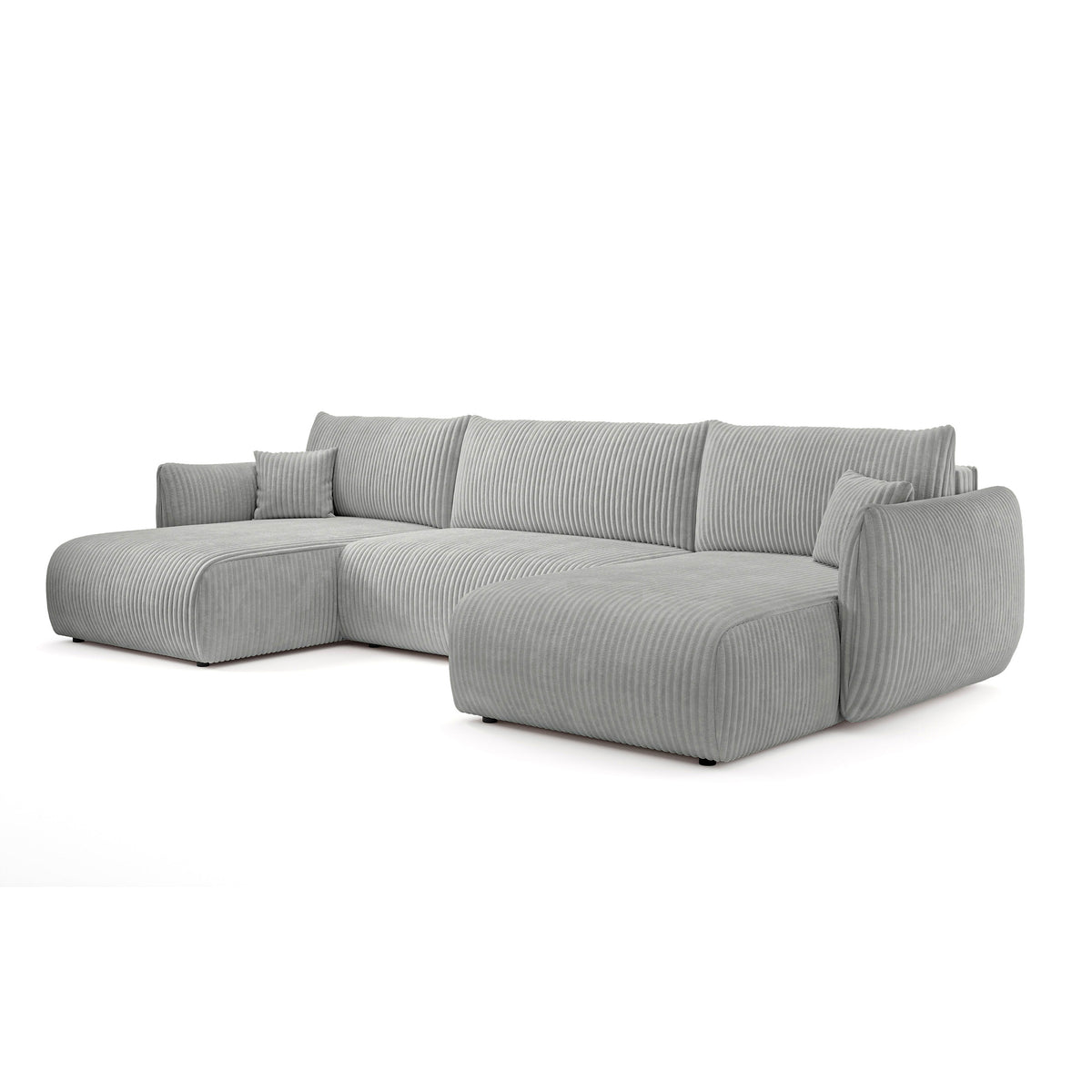 Narożnik U z funkcją spania o powierzchni 145x302 w stylu vintage | ALLORO Deszczowy Poranek (TILIA 86)