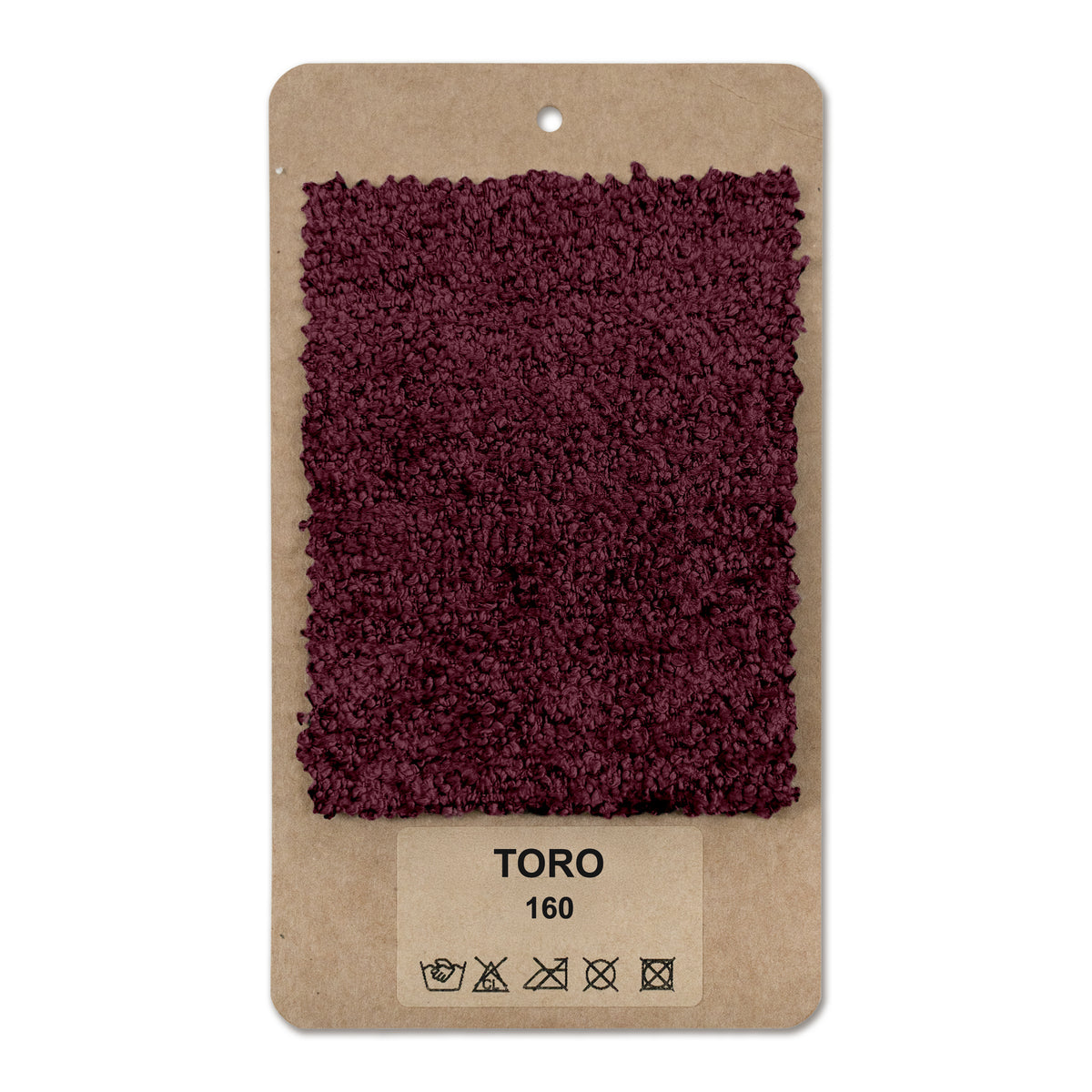 Fabric sample Toro Dark Burgundy (TORO 160)