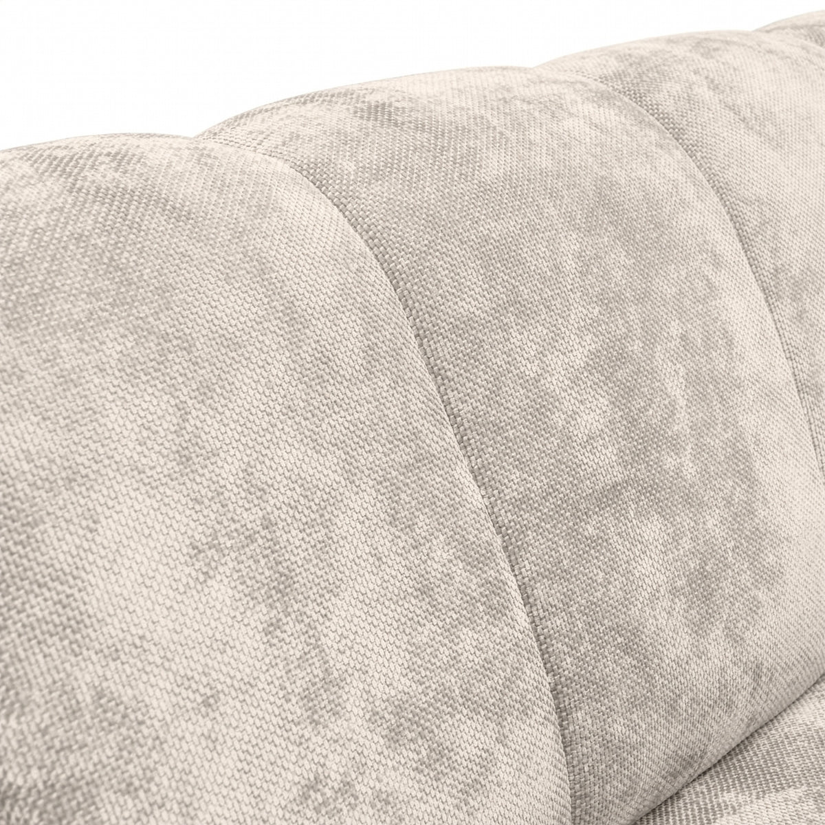 Sofa Nellia trzyosobowa do salonu w stylu nowoczesnym, tkanina Vega – zbliżenie na detale i fakturę