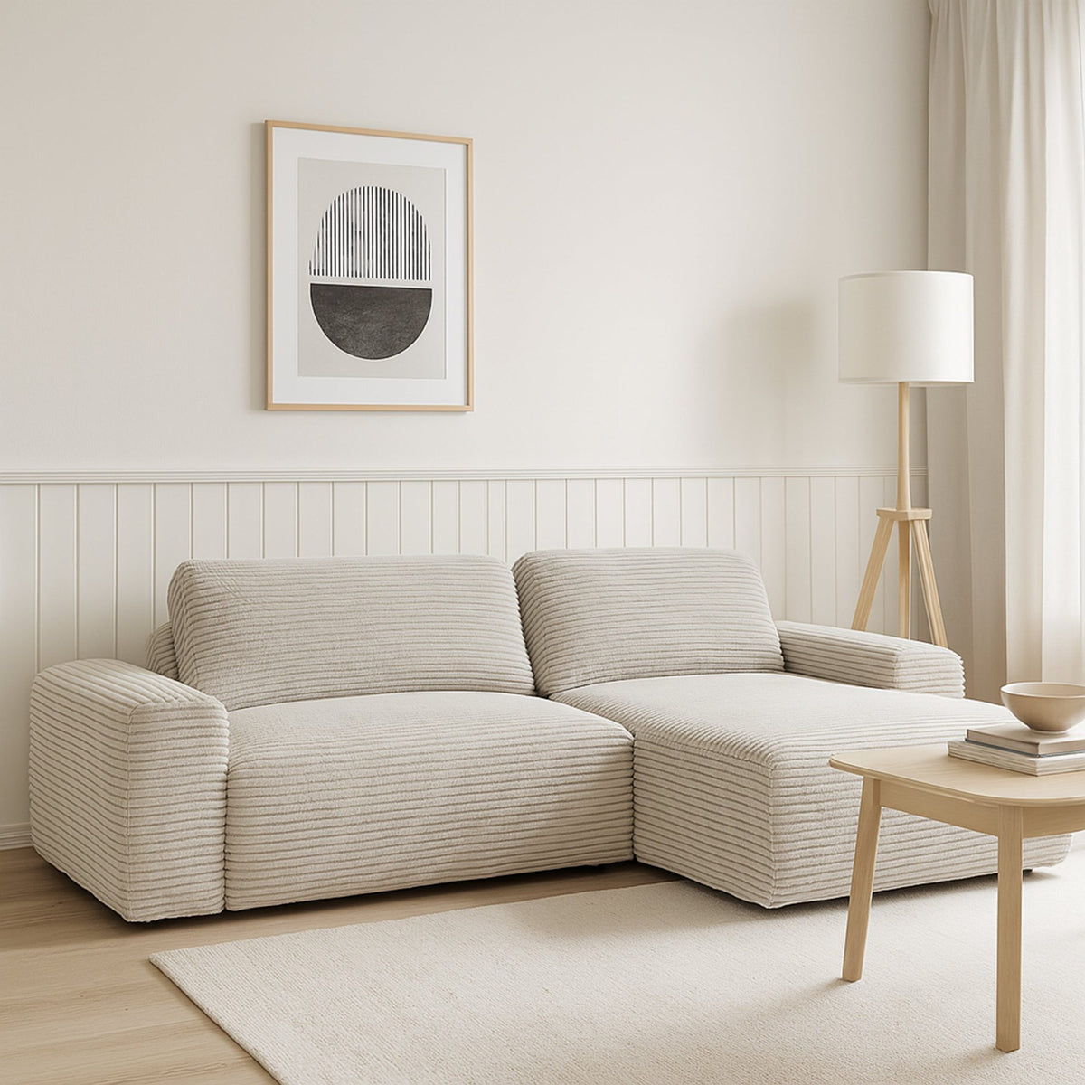 Dori Corner Sofa Bed with Storage 125x200, Modern Style – photo 6