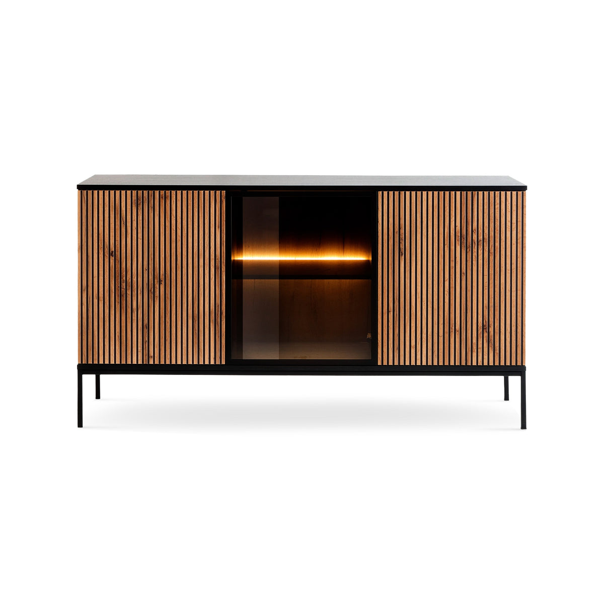 Komoda Lampy z drzwiami 154x83 w stylu loft – zdjęcie 3
