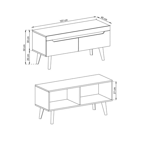 Trava TV Unit 107x50, Scandinavian Style – photo 4