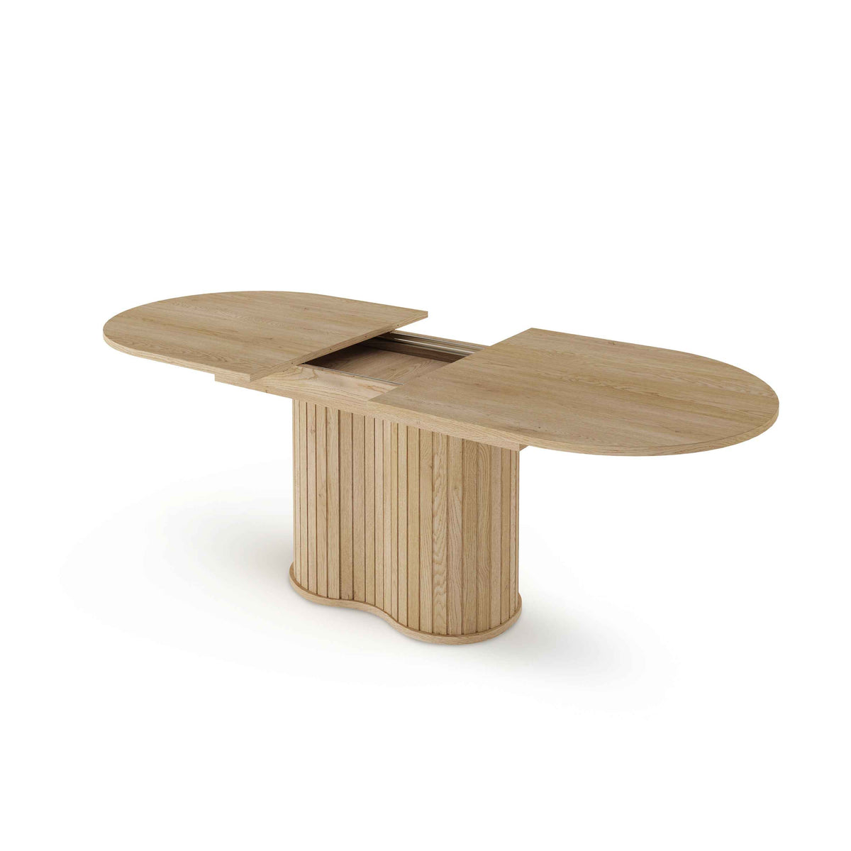Llovia Extendable Dining Table 180–220x76 cm, Modern Style – with doors open