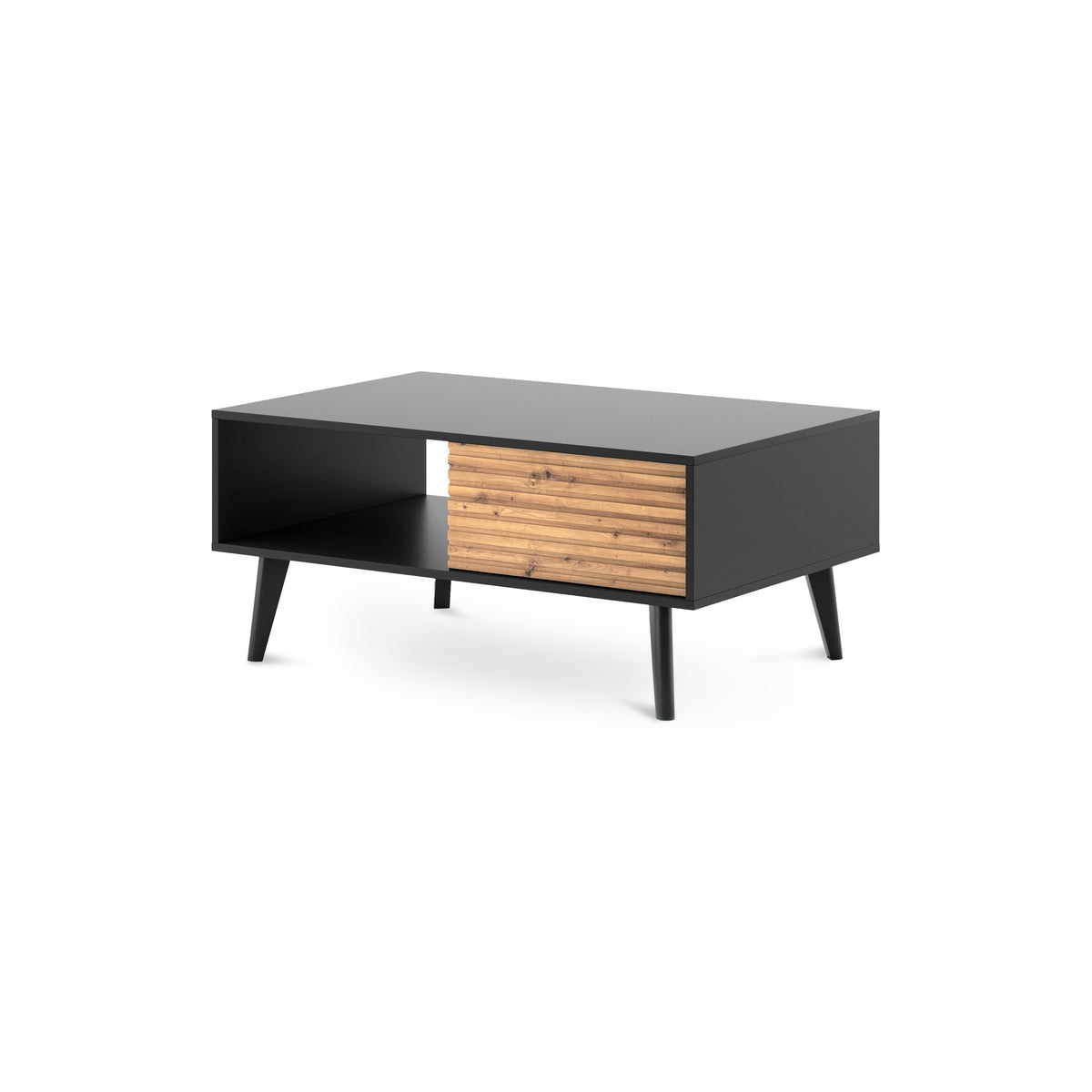 Las Coffee Table 104x48 cm with Drawer, Loft Style – main photo | Pillovely