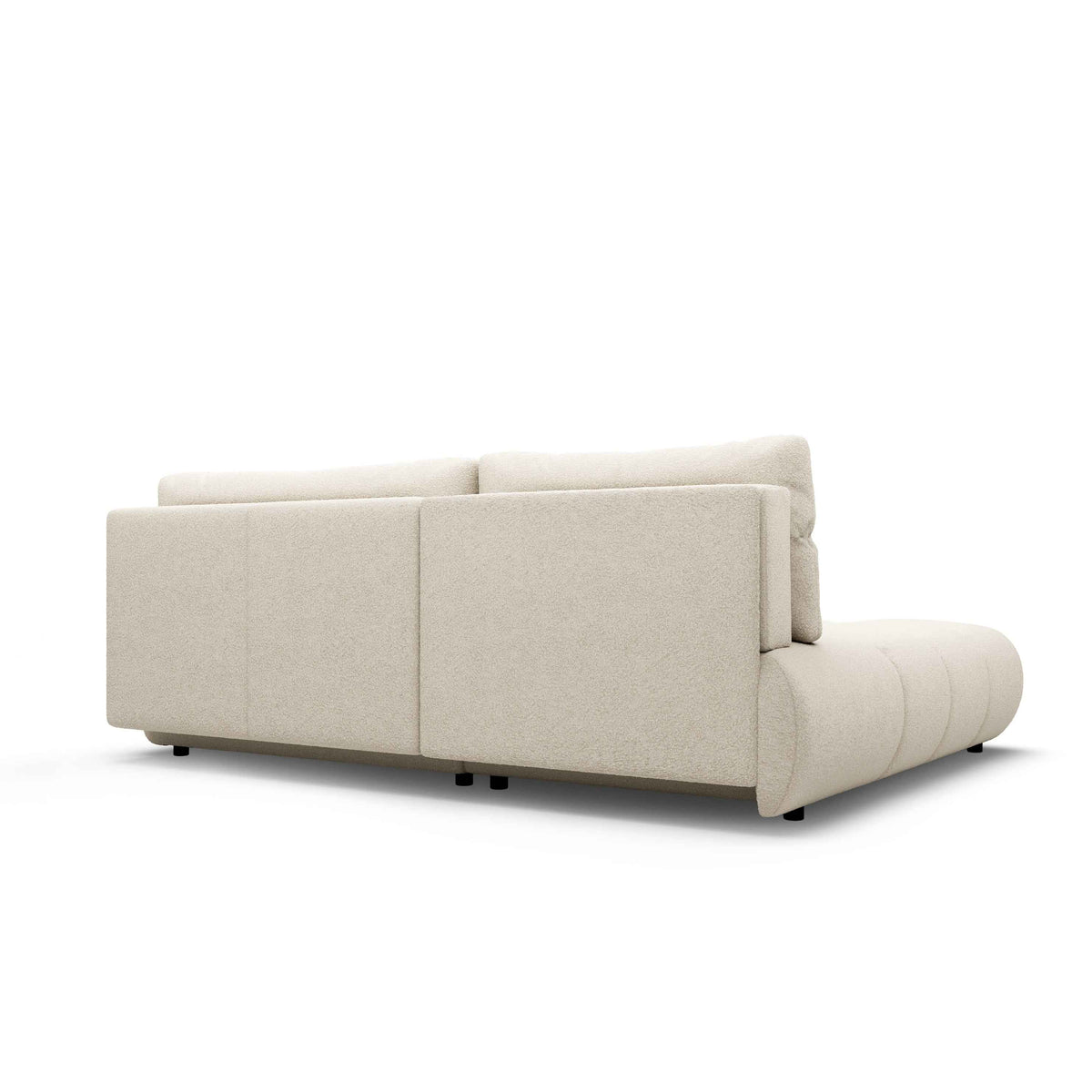 Milorya Corner Sofa Bed DL 230 cm, Modern Style – back view