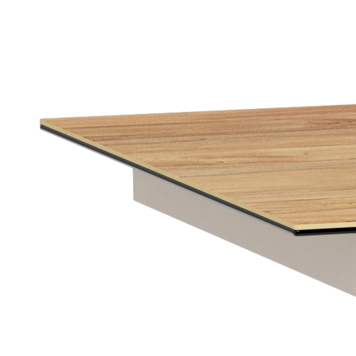 Lorrins Classic Extendable Dining Table, Loft Style – close-up of details and texture