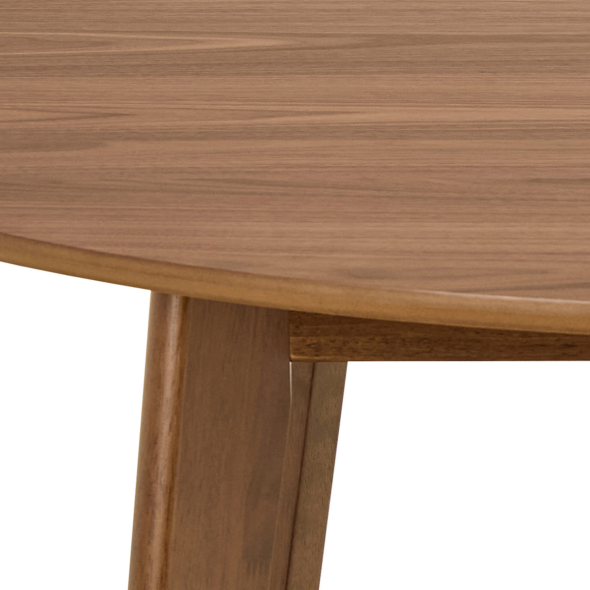 Krel Round Dining Table 120x76 cm, Japandi Style – close-up of details and texture